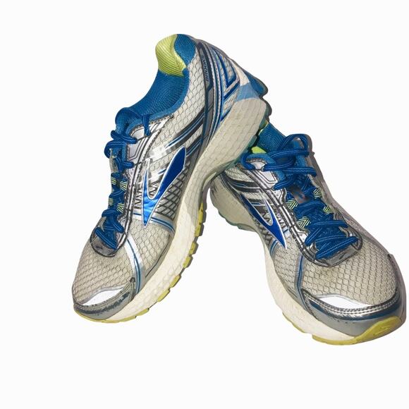 Brooks Adrenaline GTS 15 Running Shoes Womens Size 8 B Blue Silver 1201741B179 - Picture 1 of 4